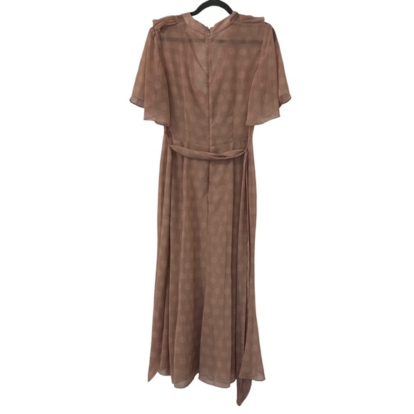 Keepsake The Label Women’s Passion Polka-Dot Midi Dress Toffee Pink Size 6 - Picture 4 of 5